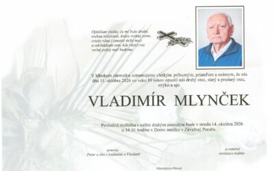 Navždy nás opustil Vladimír Mlynček